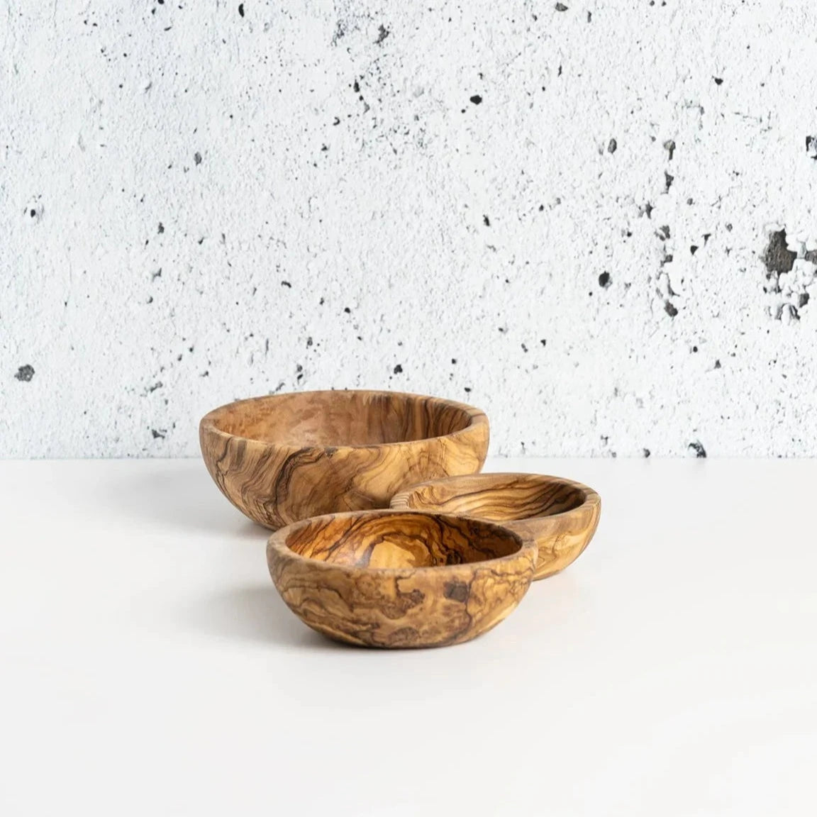Olive Wood Nesting Bowls - set of 3