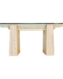  Travertine Console Table / Desk