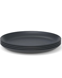  11" Round Dinner Plate Set of 4 - Black