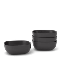  Bamboo Cereal Bowl - 4 Piece Set - Black