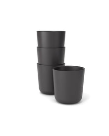  Bamboo Medium Cup - 4 Piece Set - Black
