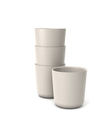  Bamboo Medium Cup - 4 Piece Set - Stone