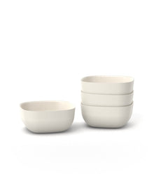  Bamboo Small Bowl - 4 Piece Set - Off White