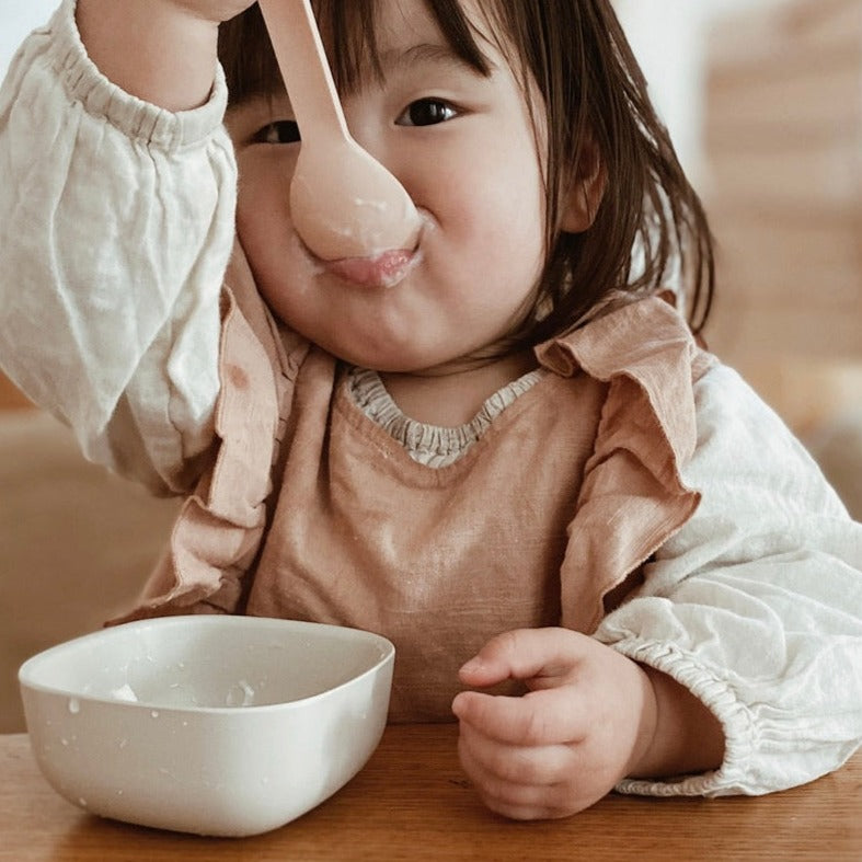 Bamboo Small Bowl, 4 Piece Set - Off White