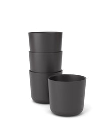  Bamboo Small Cup - 4 Piece Set Black