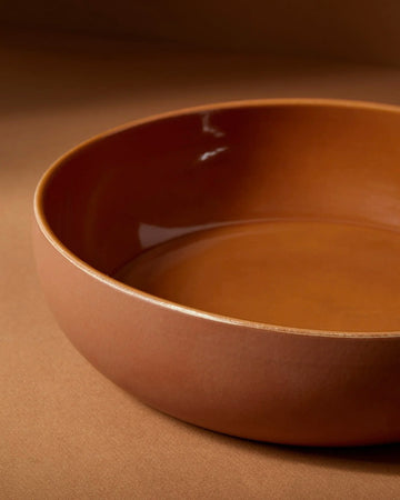 Shallow Stoneware Serving Bowl 60 oz