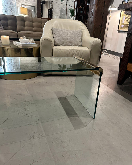 1970s Glass Waterfall Table