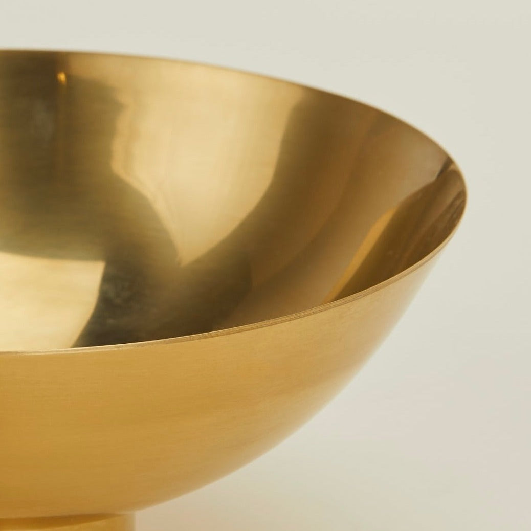 Essential Footed Bowl - Brass