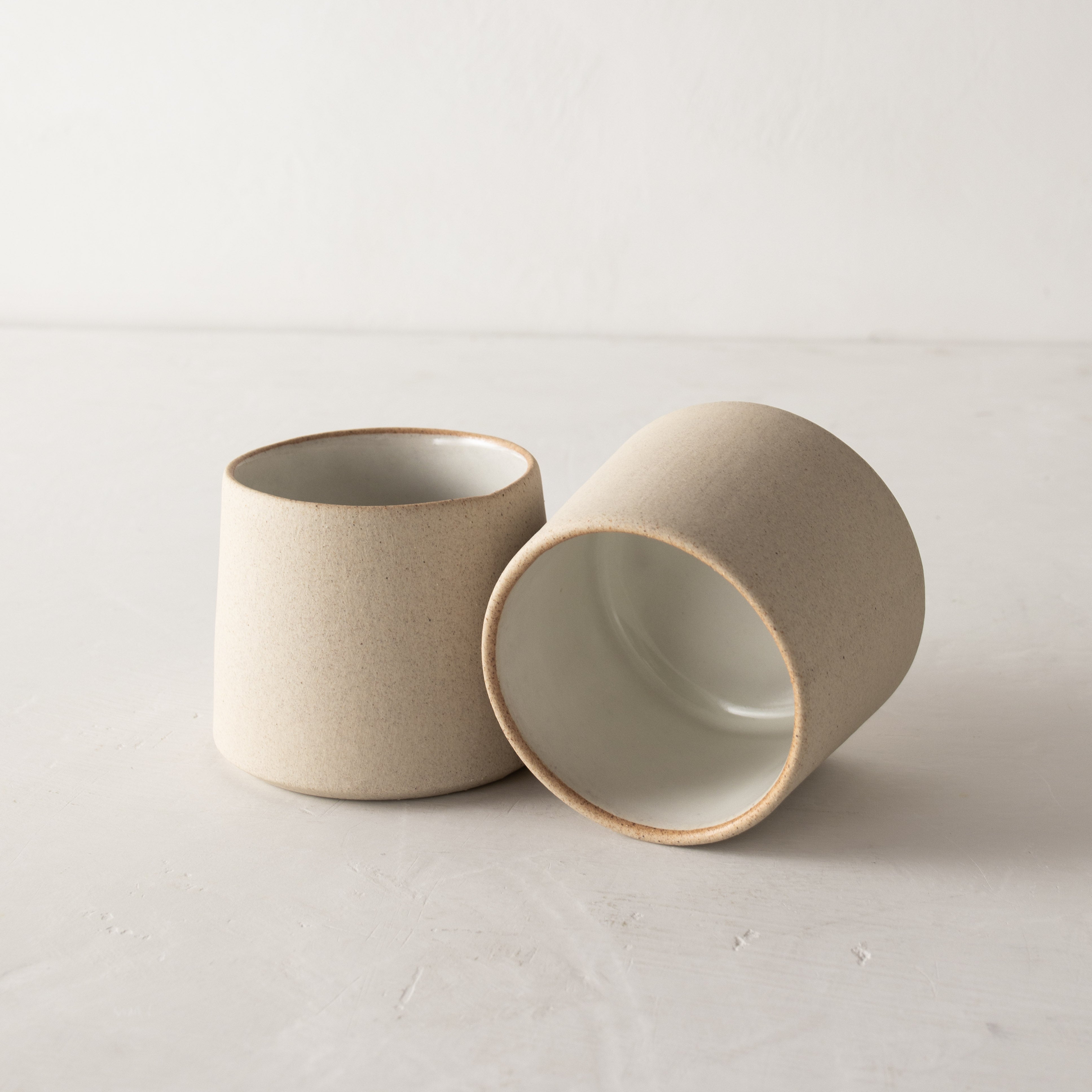 8 oz Minimal Cup | Raw Stoneware