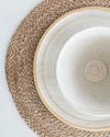Beige Handmade Ceramic Dinner Plate