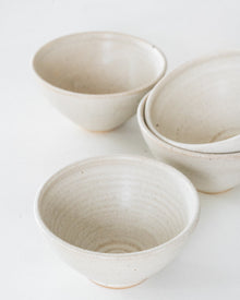  Beige Handmade Ceramic Bowls