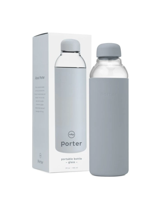 Porter Glass and Silicone Water Bottle
